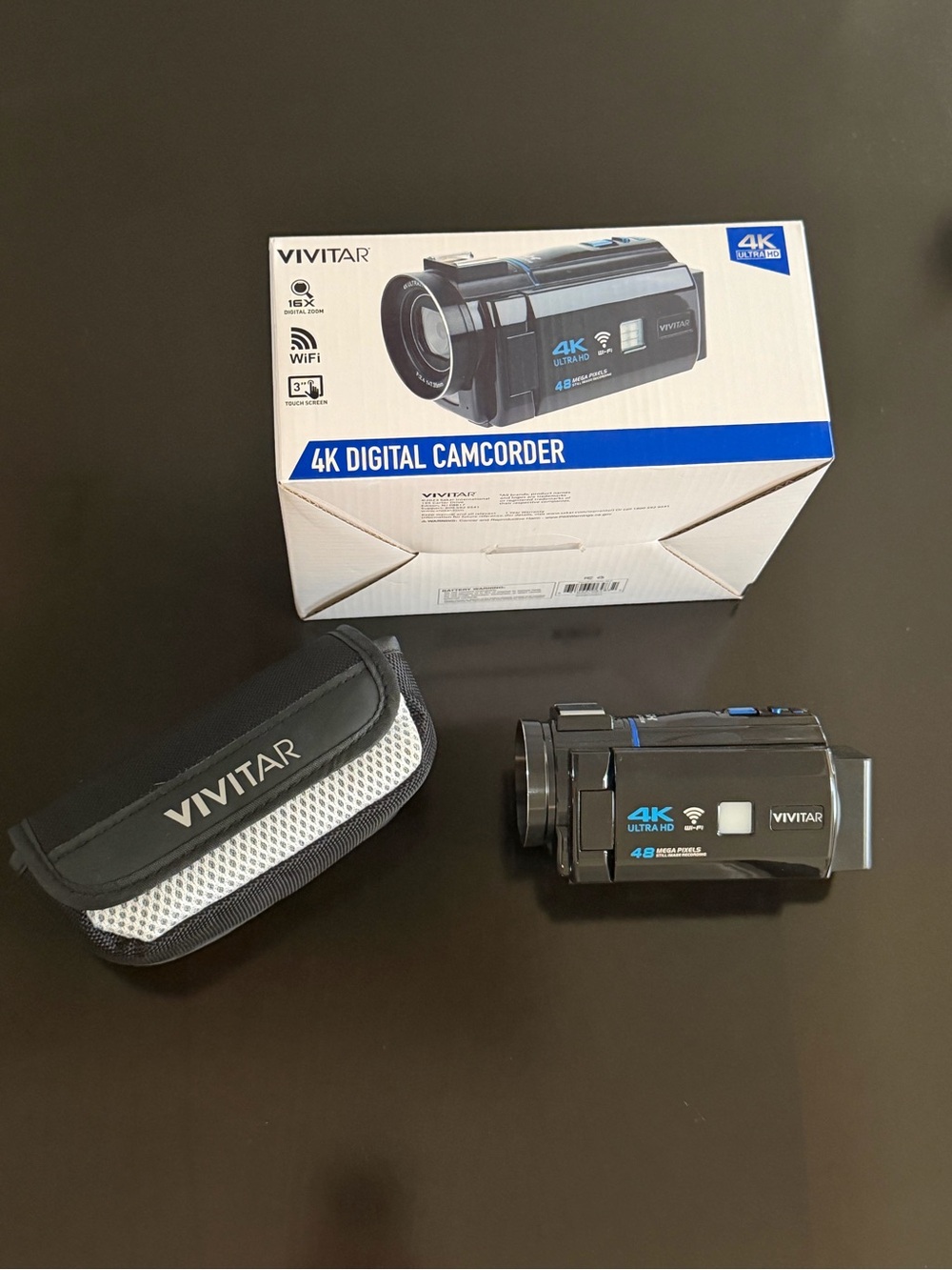 Vivitar 4K Ultra HD Digital Camcorder — Black
